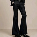 Men's Black Flare Bootcut Pant