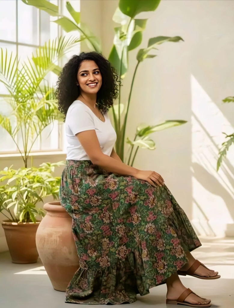 Women Maxi Skirt (24, Free size)