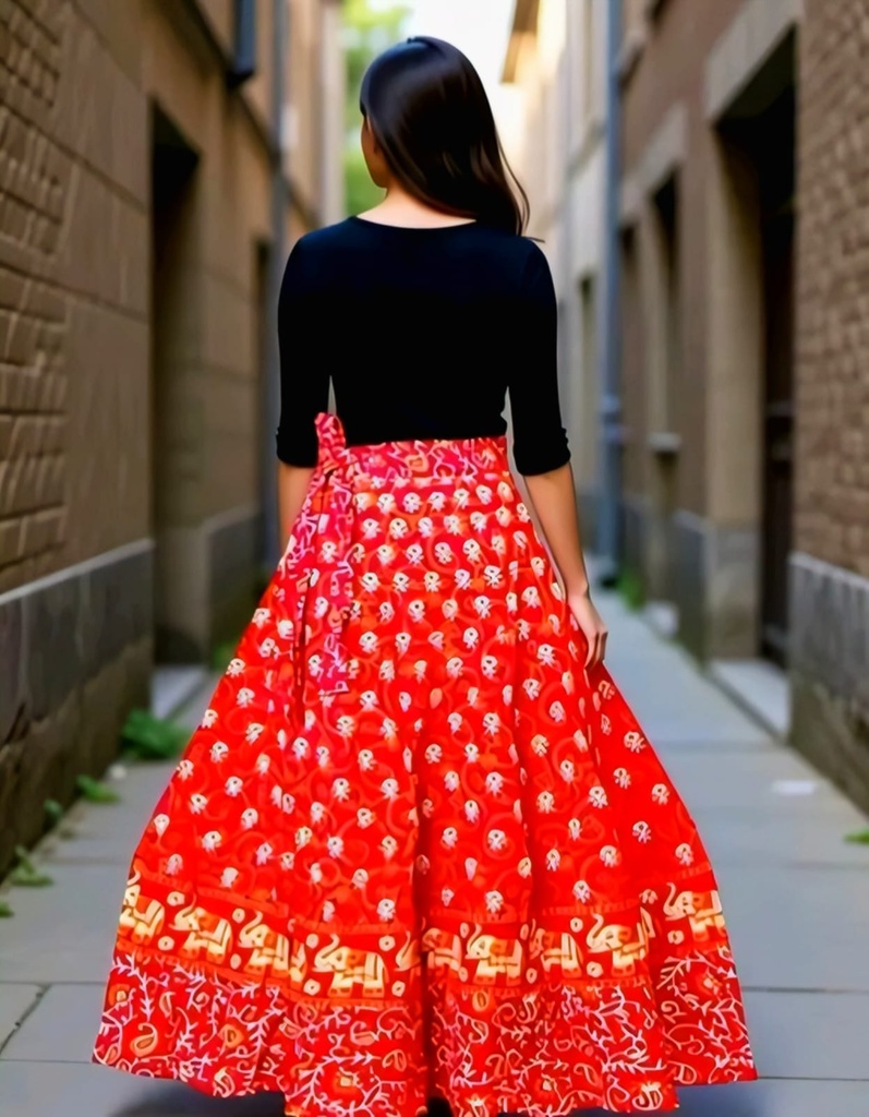 Maxi Skirt Long Flare Ghagra (36)