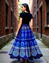 Blue Maxi Skirt