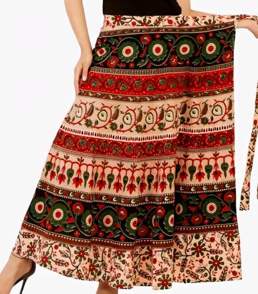 Jaipuri Cotton Maxi Skirt (36)