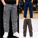 Boys Cargo Jeans Side Pocket