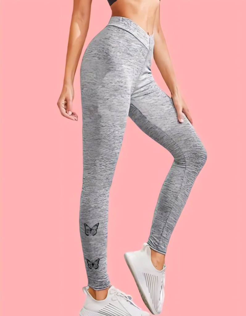 Women's Grey Sports Leggings (28)