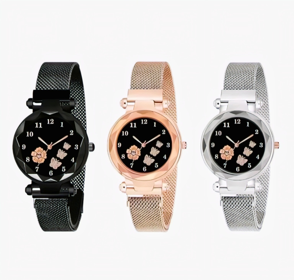 Women Wrist Watch Ghadi pack of 3