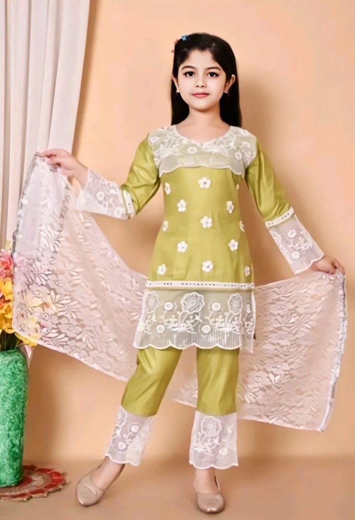 Girls Salwar Suit Kurta Set (6M-12M)