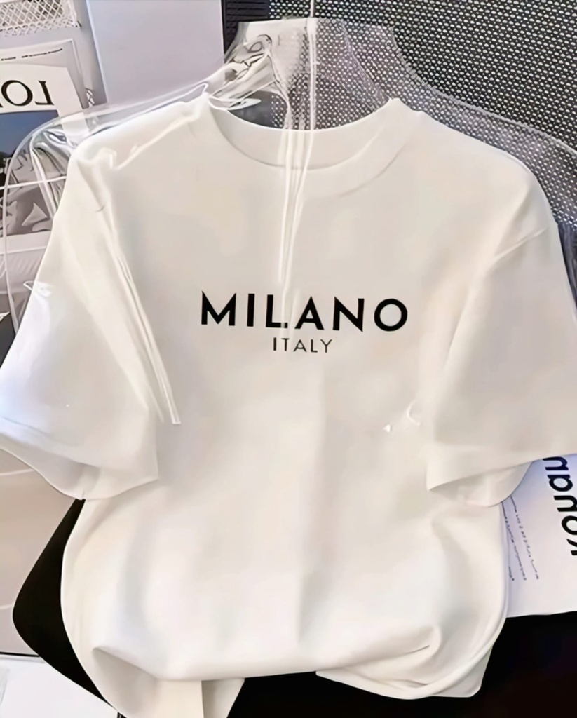 Comfortable Milano Italy Cotton T-shirt