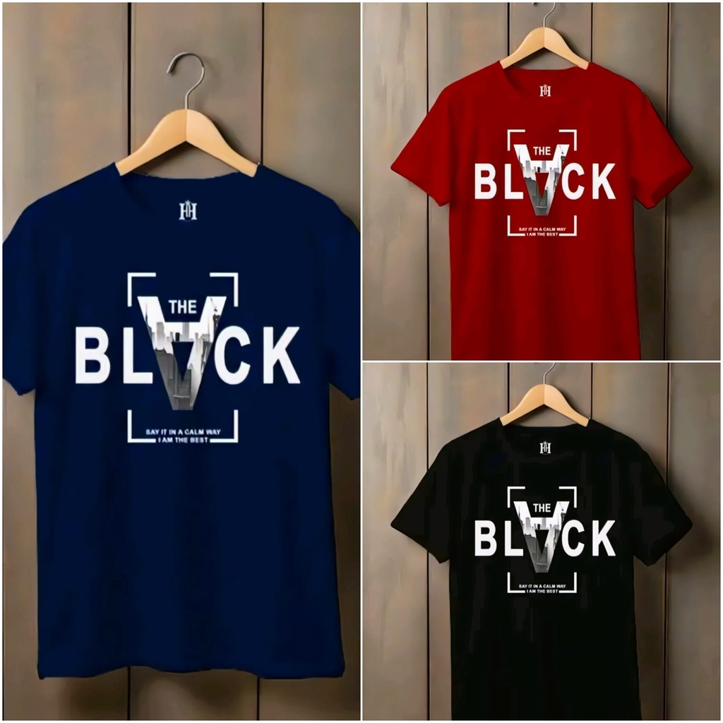 Men's Cotton Casual T-Shirt (S, Blue)