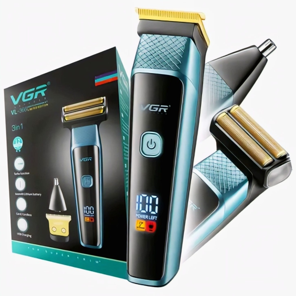 VGR Men's Grooming Kit Trimmer | Three in one