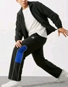 Loose Casual Black Trouser