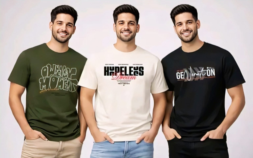 Pack of 3 Men's T-Shirts I (S)