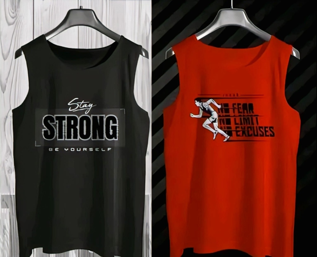 Sando Baniyan Men's Gym Vest Pack Of 2 I (85)