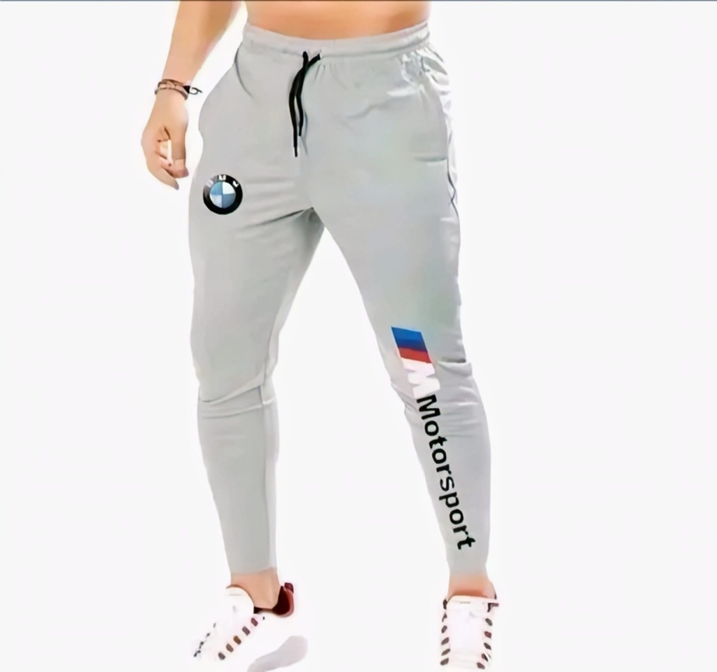 BMW Motorsport Gray Slim Fit Men's Trouser (XS)