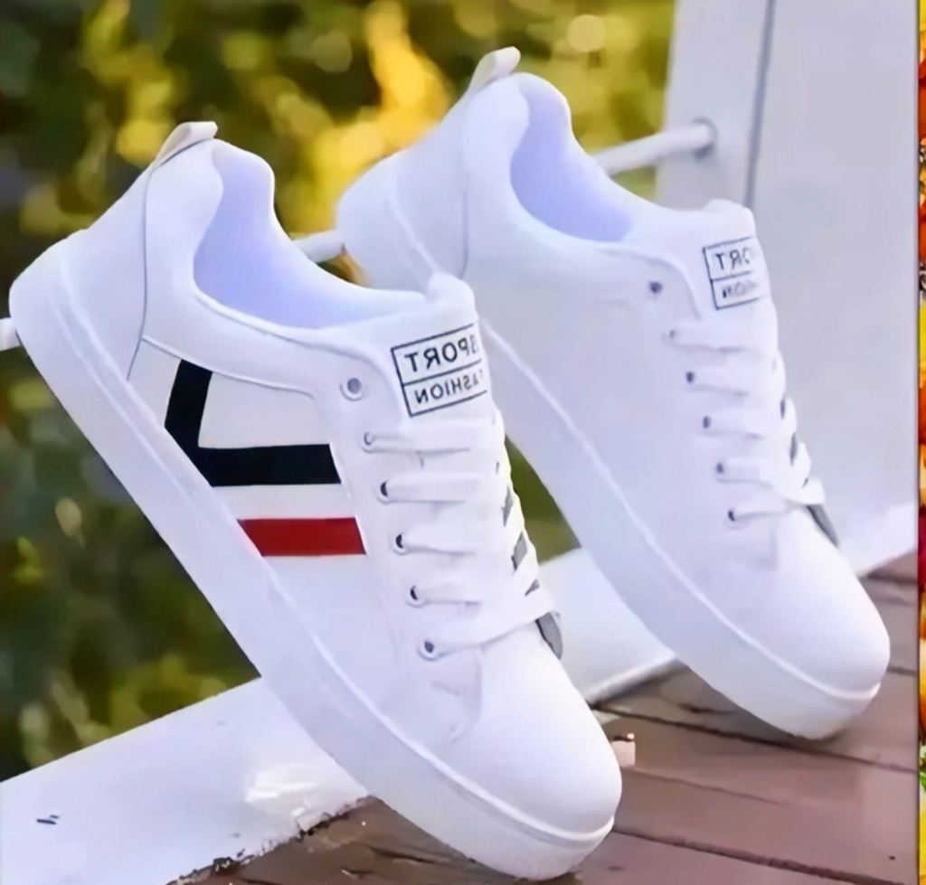 White Men's Casual Casual Shoes (6)