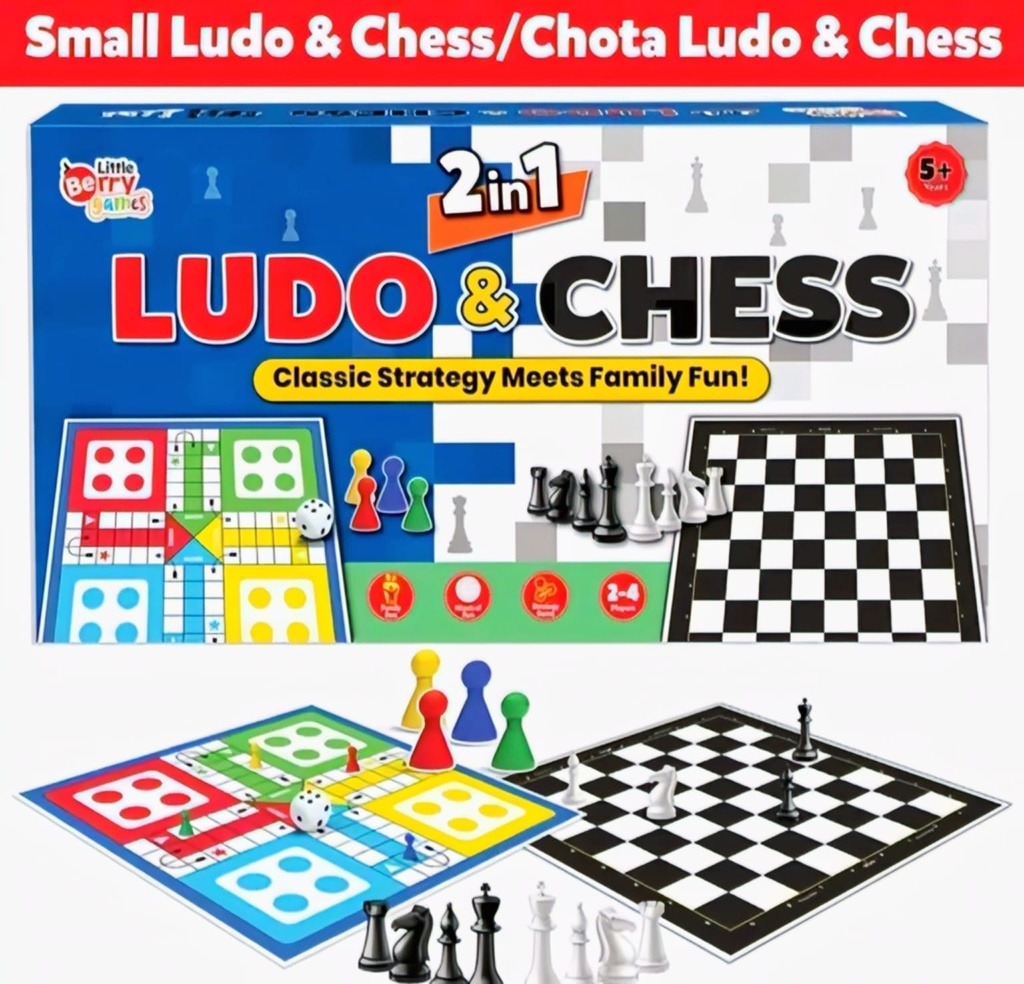 2-in-1 Ludo & Chess Toy