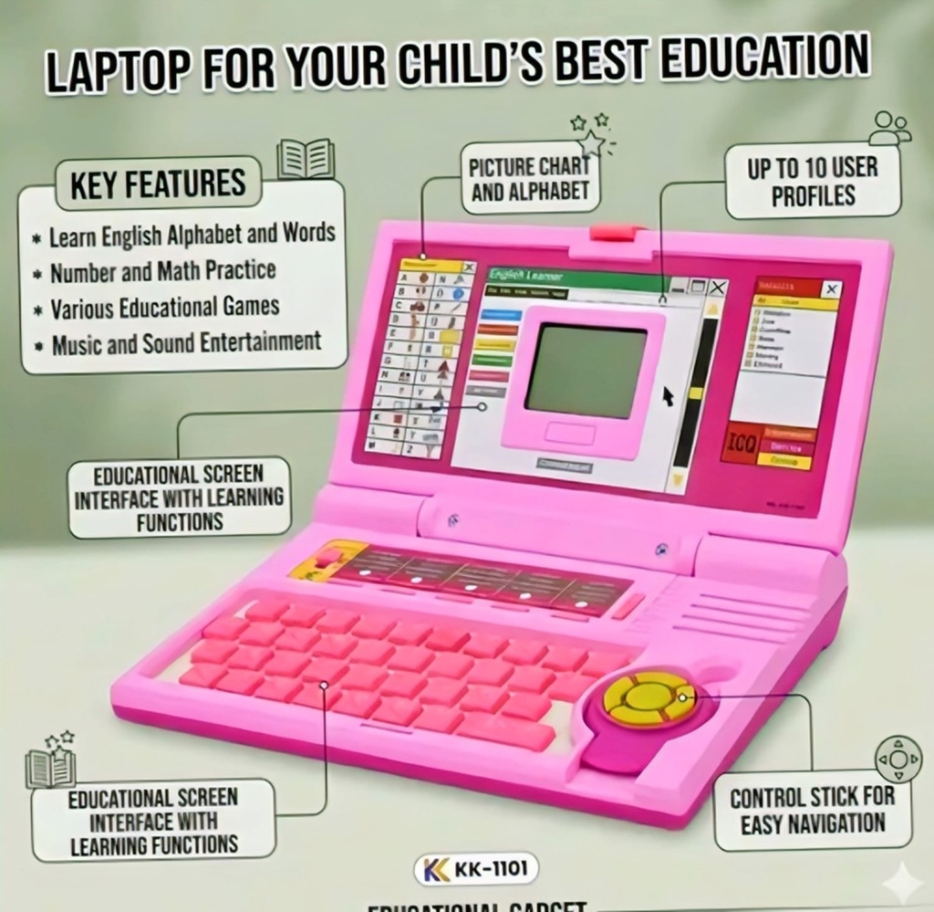 Kids Educational English Learning Laptop
