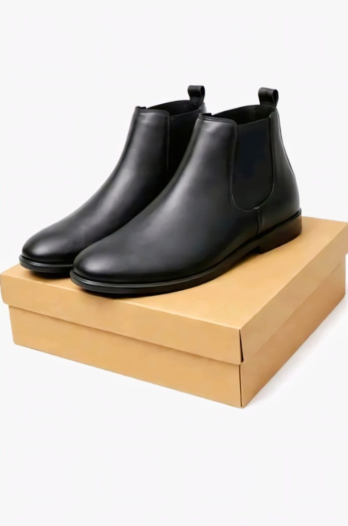 Men Leather Chelsea Boots Ankle (6)