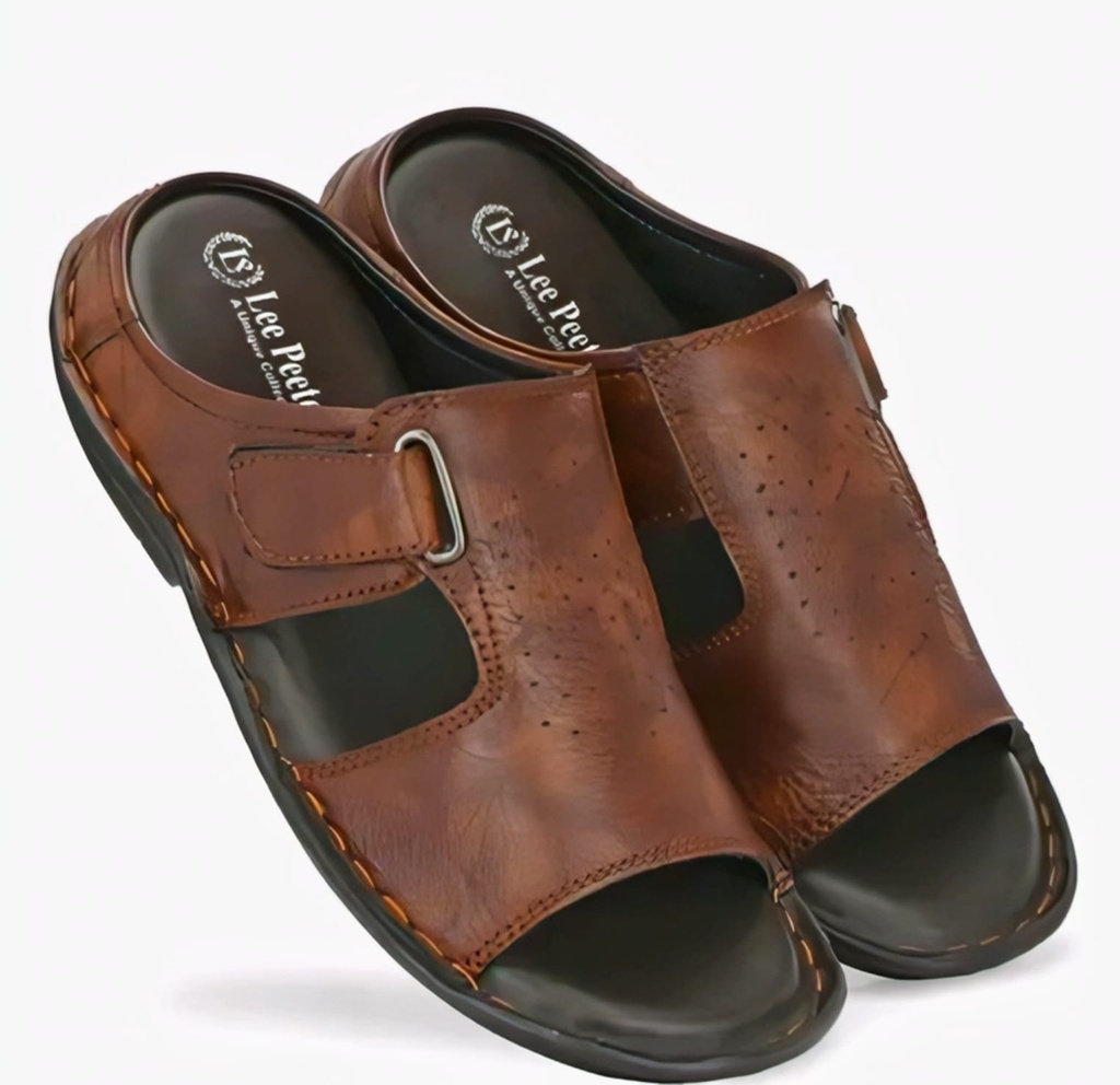 Men Leather Slide Sandals Chappal III (6)