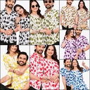 Couple Twinning Matching Festive Combo Dress Set