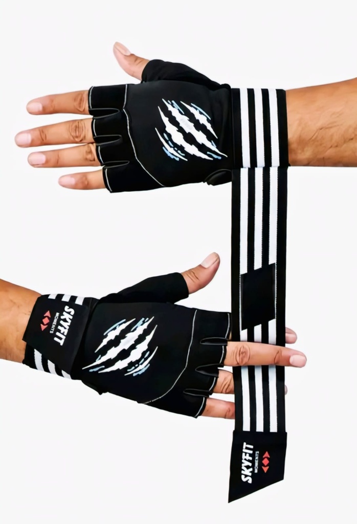 Gym Gloves Wrist Support Leather I