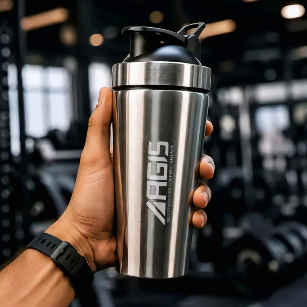AGIS Gym Bottle Shaker Stainless