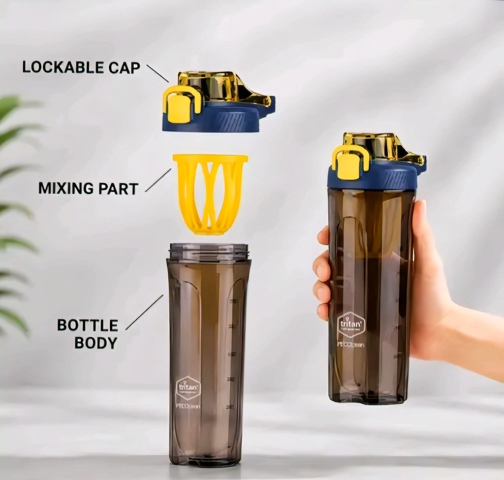 Gym Bottle Shaker Water Sipper