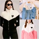 Women Sweater Jacket Fleece Fur