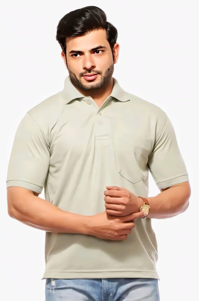 Polo Neck T Shirt Men