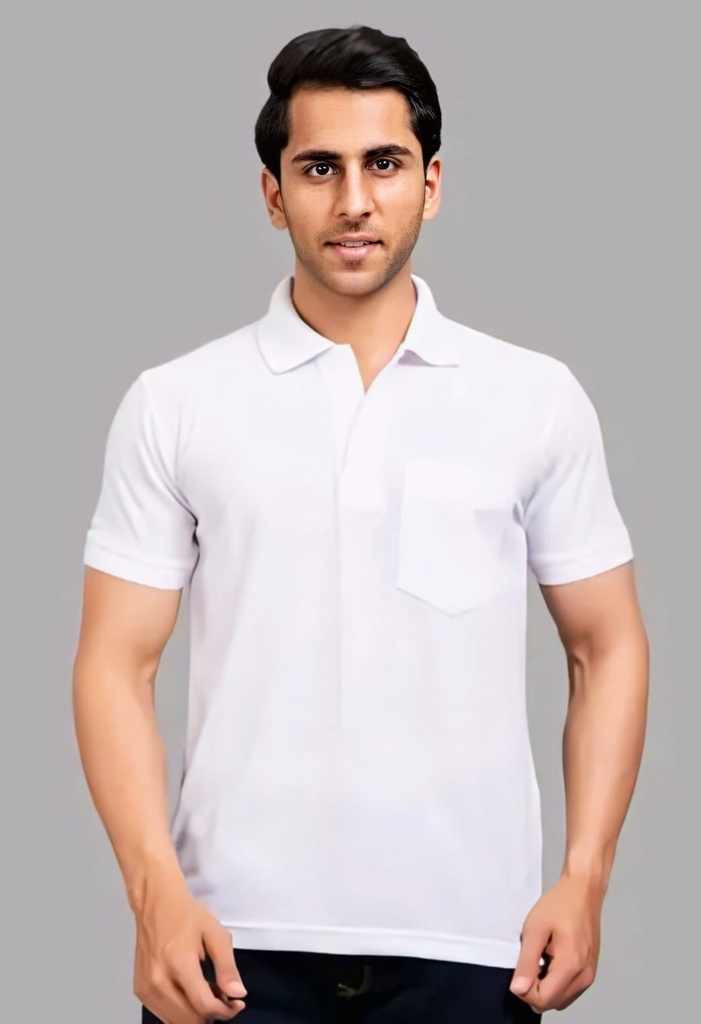 Men Polo Neck T Shirt (M)