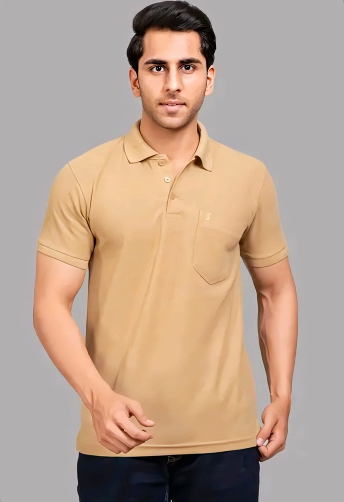 Men Polo Neck T Shirt (M)