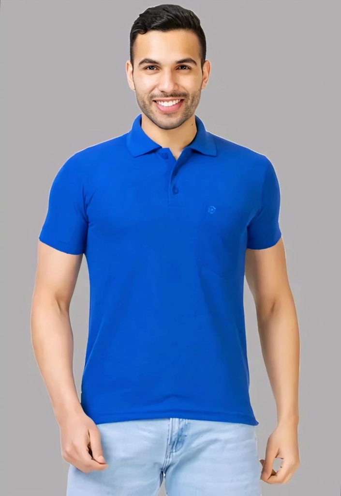 Cotton Polo Neck T Shirt (M)