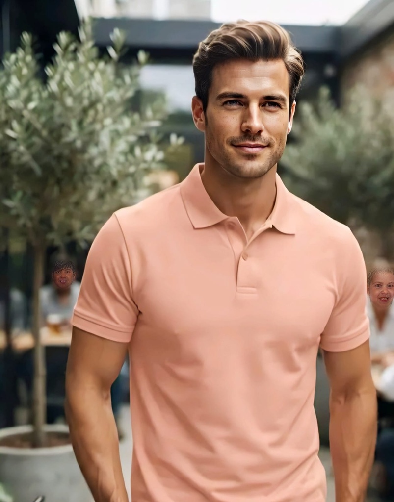 Men's Polo Neck T-Shirt (S)