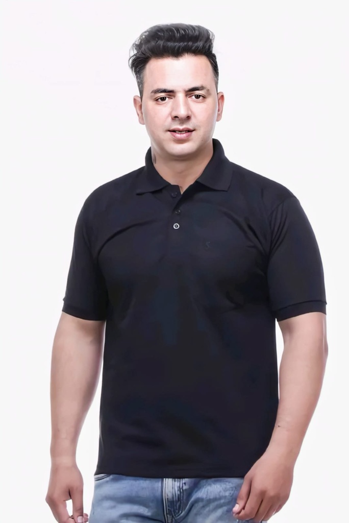 Men Polo Neck T-Shirt (S)