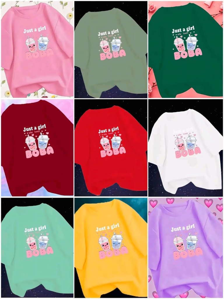 Girls Oversized Casual T Shirt (6-7Y, Olive Green)